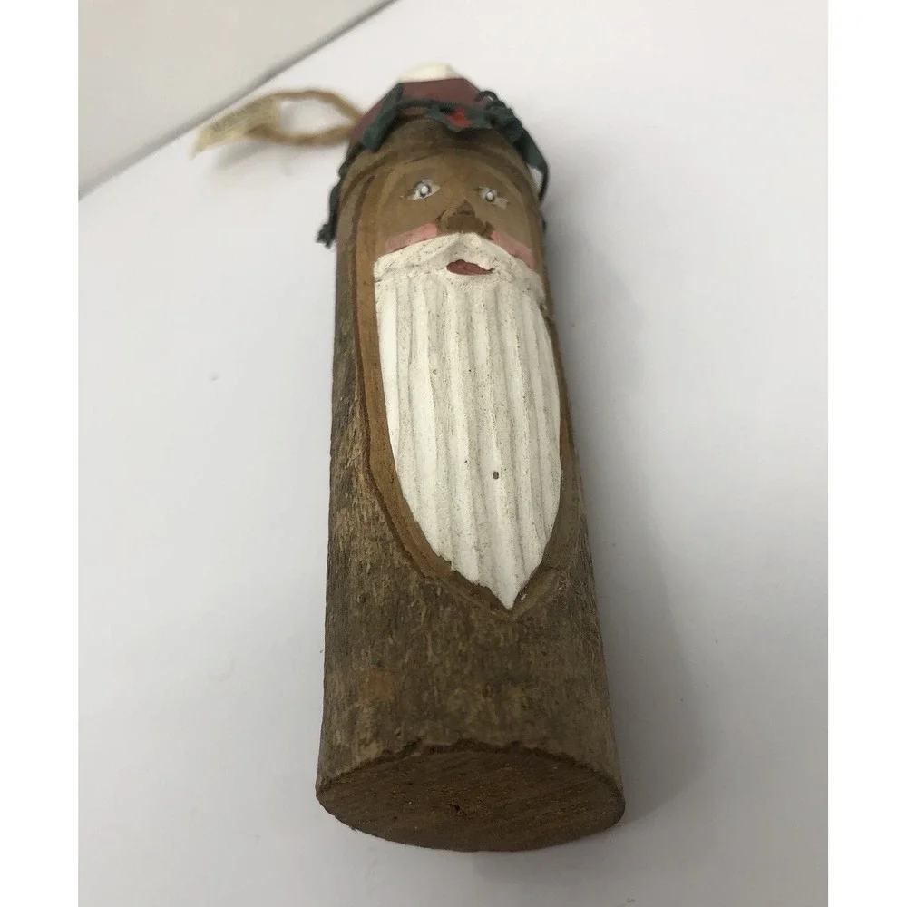 Midwest Cannon Falls‎ Folk Santa Christmas Tree Ornament Primitive Hand Painted